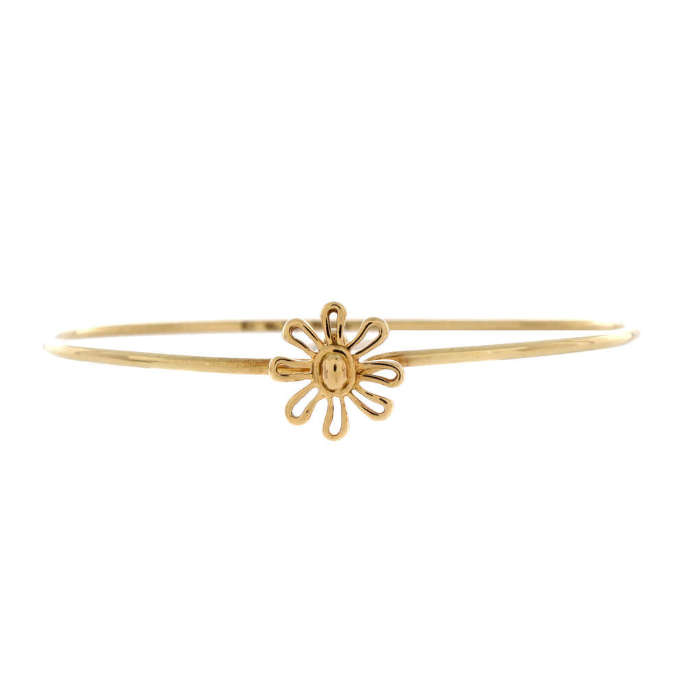 Tiffany & Co. Paloma Picasso Daisy Bangle Bracelet 18K Yellow Gold